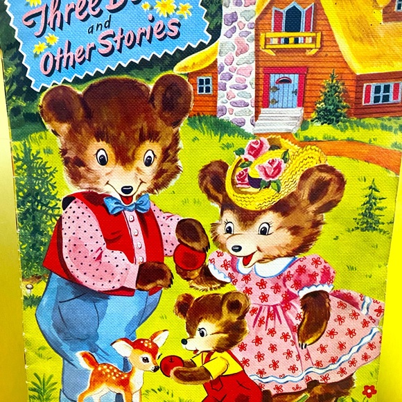 THE THREE BEARS AND OTHER STORIES VINTAGE 1951 BEAUTIFULLY ILLUSTRATED BOOK RARE - Picture 2 of 14